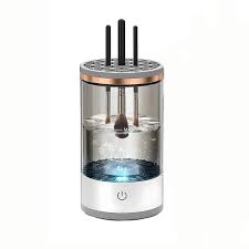 Limpador Pincel Elétrico 3 em 1 Automático Lava Seca Armazena Bivolt Esponja Maquiagem MS