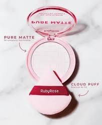 Pó Compacto Matificante Ultrafino Pure Matte Ruby Rose 6,5g - HBM402 MS