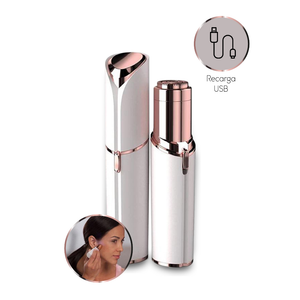 Depilador Elétrico Batom Indolor Portátil Facial Touch Removedor de Pêlos Indesejados Recarregável Peach Fuzz