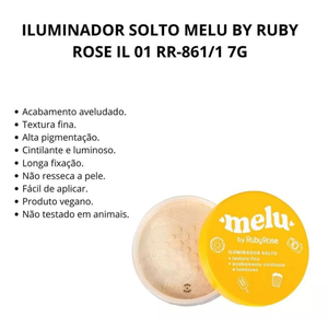 Iluminador Solto Melu by Ruby Rose Vegano 7g
