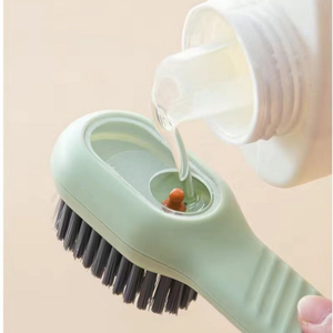 Escova Limpa Sapato Com Dispenser Reservatório