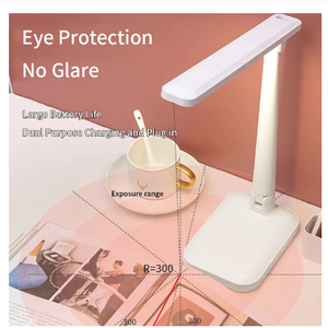 Luminária De Leitura recarregavel 16 LED touch Ajustável com 3 modos Para Lateral De Cama/Mesa/Estudo