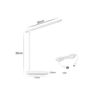 Luminária De Leitura recarregavel 16 LED touch Ajustável com 3 modos Para Lateral De Cama/Mesa/Estudo