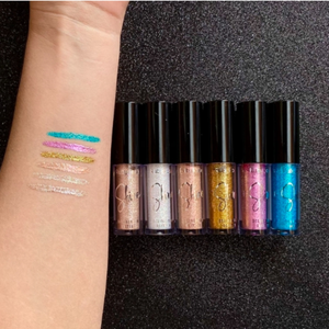 Delineador Colorido Glitter Shine Ruby Rose - Hb8416