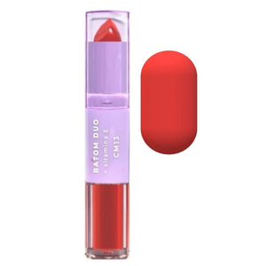 Batom Duo Com Vitamina E Mood Matte HB8614 - RUBY ROSE