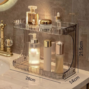 Prateleira Organizadora De Diamante Acrílico Suporte De Maquiagem Mesa Multiuso