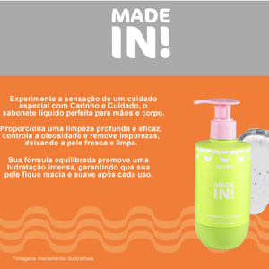 Ruby Rose Sabonete Liquido 2x1 Carinho e Cuidado Made in Melu