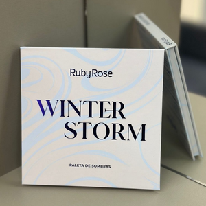 Paleta de Sombras Winter Storm Ruby Rose 16 Cores – Matte & Cintilante