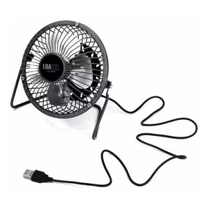 Mini Ventilador De Mesa USB Preminum Metal Portátil 15CM Compacto 4 Pás Marca YEPP TECH