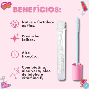 Máscara De Cílios e Sobrancelhas Luluca By Melu Brow It Up So Cristal