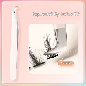 GECOMO Pinça De Cílios Falsa Aço Inoxidável Segura De Precisão