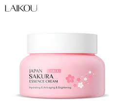LAIKOU Japão Sakura Creme Iluminador Antienvelhecimento Hidratante Rejuvenescedor 60g MS