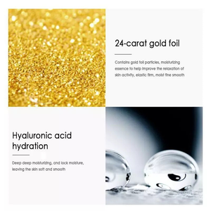 24K Ouro Niacinamida Essência Facial Hidratante Anti Idade E Rugas Sérum Ácido Hialurônico Encolhimentos Poros Reparos Pele Seca Solta