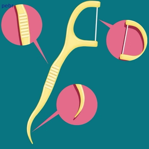 200 palitos de fio dental sabor frutas ultrafinos para limpeza bucal, pacote com 50 unidades