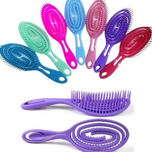 Kit Escova Polvo, Escova Flexível, Escova Magica, Escova Raquete, Massageadora e Touca de Cetim