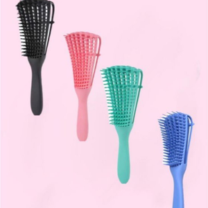 Kit Escova Polvo, Escova Flexível, Escova Magica, Escova Raquete, Massageadora e Touca de Cetim