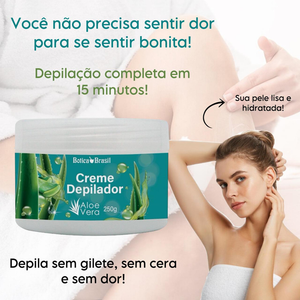 Depila Sem Dor Creme Depilação Perfeita Para Axilas Pernas Virilha Rosto e Corpo