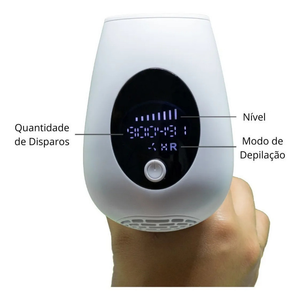 Depilador A Laser 900 Mil Pulsos Portátil Elimina Pelos Indolor Seguro e Eficaz