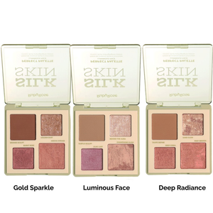 Paleta Contorno Blush Iluminador Ruby Rose Silk Skin HBM1003