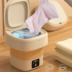 Mini Máquina de Lavar Roupas 11L Peças Íntimas, Centrifuga Dobrável Portátil Moderna Para Roupas Pequena
