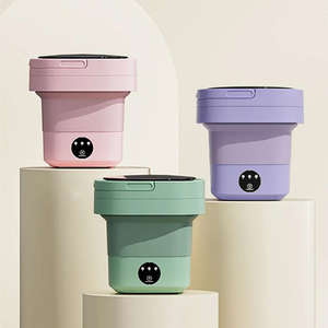 Mini Máquina de Lavar Roupas 11L Peças Íntimas, Centrifuga Dobrável Portátil Moderna MS