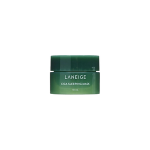 laneige sleeping mask water 15ml, cica 10ml, barry 3ml, gel cream 10ml, moisture cream 10ml, bouncy&firm 10ml, intensive