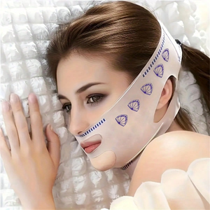 Segredo da juventude das asiáticas faixa para contração do Rosto 1 Pacote , Máscara em V , Facial Respirável Elástica