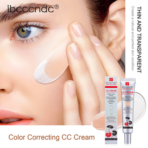Creme Facial CC Corretor de Cor com Centella Asiatica, BB Cream Reparador e Base Líquida Clareadora - 45ml.