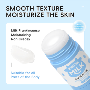 Bálsamo Hidratante De Leite Laikou 40g, Textura Suave E Nutritiva, Oferece Hidratação Instantânea E É portátil