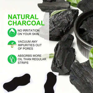 10/20/30/50 Pcs Tiras De Nariz De Cravo De Carvão De Bambu-Limpeza Profunda De Poros , Remoção De Acne E Brilho Da Zona