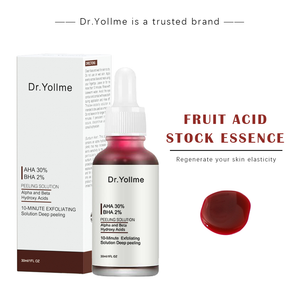 A Essência Facial De Ácido De Frutas Pode Melhorar Pele Áspera , Limpa E Profundamente Elástica , Macia Esfoliante 30ml