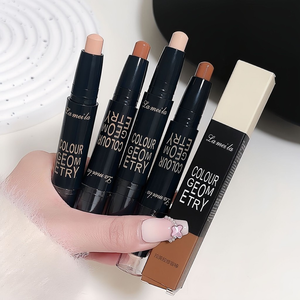 Bastão De Contorno De Duas Cabeças : Sombra De Nariz , Destaque E Corretivo Para Maquiagem 3D V-Face