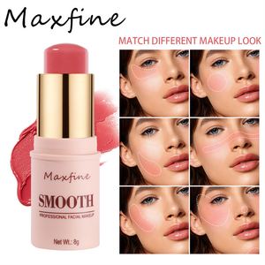 Creme Blush Stick-Longa Duração , À Prova D'água , Hidratante , Multifuncional Para , Sombra E Batom , Maquiagem Facial