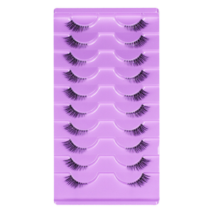 Meio Cílios Naturais Grossos Olho De Gato 10 Pares , Postiços Curtos Finos De 10 Mm Para Uso Diário