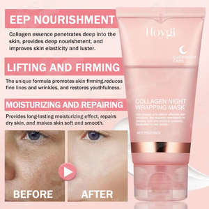 Máscara Noturna Peeling de Colágeno para Limpeza Profunda, Hidratação e Firming - 75g