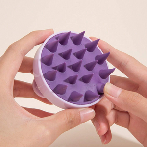 Escova De Shampoo De Silicone Macio Limpa E Remove Caspa , Massageia O Couro Cabeludo Alivia Coceira