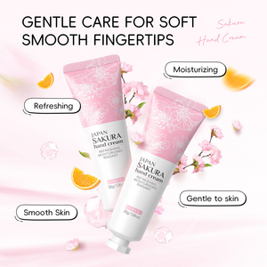 LAIKOU Japão Sakura Creme Para As Mãos Reparador Ro ugh Clareamento Nutritivo A Pele 30g