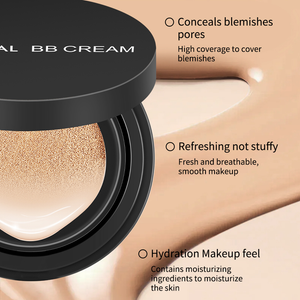 O'CHEAL BB Cream Cushion Foundation Natural, Corretivo de Longa Duração, Controle de Oleosidade, Maquiagem Facial,