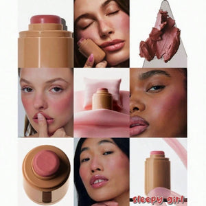 Bastão Multifuncional Importado Haileyskin Blush, Lábios e Olhos, cores lindas e textura aveludada