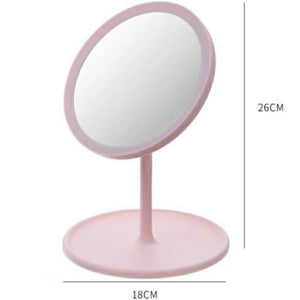 Espelho Decorativo com LED de Mesa Redondo / Quadrado