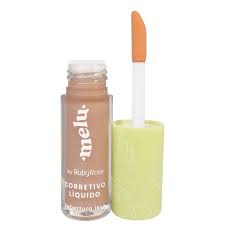 Corretivo Líquido Cobertura Leve MELU 5ml Maquiagem Ruby Rose MS