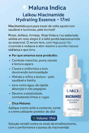 LAIKOU Serum Niacinamida Minimiza Aparência dos Poros Anti-Idade 17ml MS