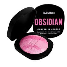 Blush Multifuncional Carved in marble Obisidian Ruby Rose HB-1002 MS