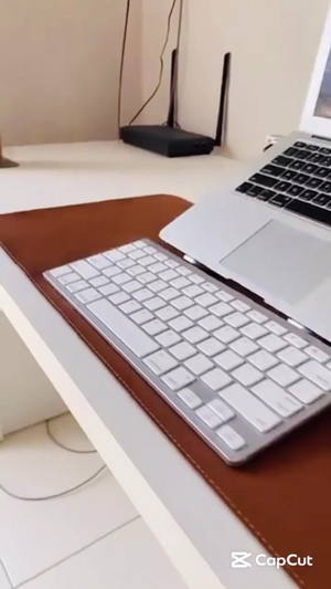 Mouse Pad Grande Couro Ecológico Costurado Básico 70 X 30 Qualidade Exccelente Antiderrapante Mouse Essencial 