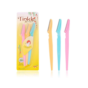 Lâminas faciais e para sobrancelhas, conjunto de 3 lâminas para depilação e alisamento