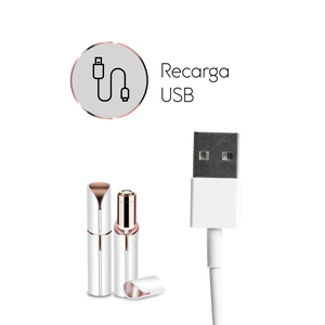 Depilador Elétrico Batom Indolor Portátil Facial Touch Removedor de Pêlos Indesejados Recarregável Peach Fuzz