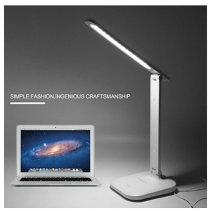 Luminária De Leitura recarregavel 16 LED touch Ajustável com 3 modos Para Lateral De Cama/Mesa/Estudo