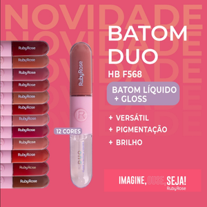Batom Líquido Duo Ruby Rose