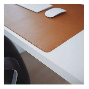 Mouse Pad Grande Couro Ecológico Costurado Básico 70 X 30 Qualidade Exccelente Antiderrapante Mouse Essencial 