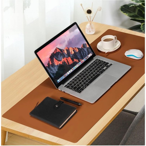 Mouse Pad Grande Couro Ecológico Costurado Básico 70 X 30 Qualidade Exccelente Antiderrapante Mouse Essencial 